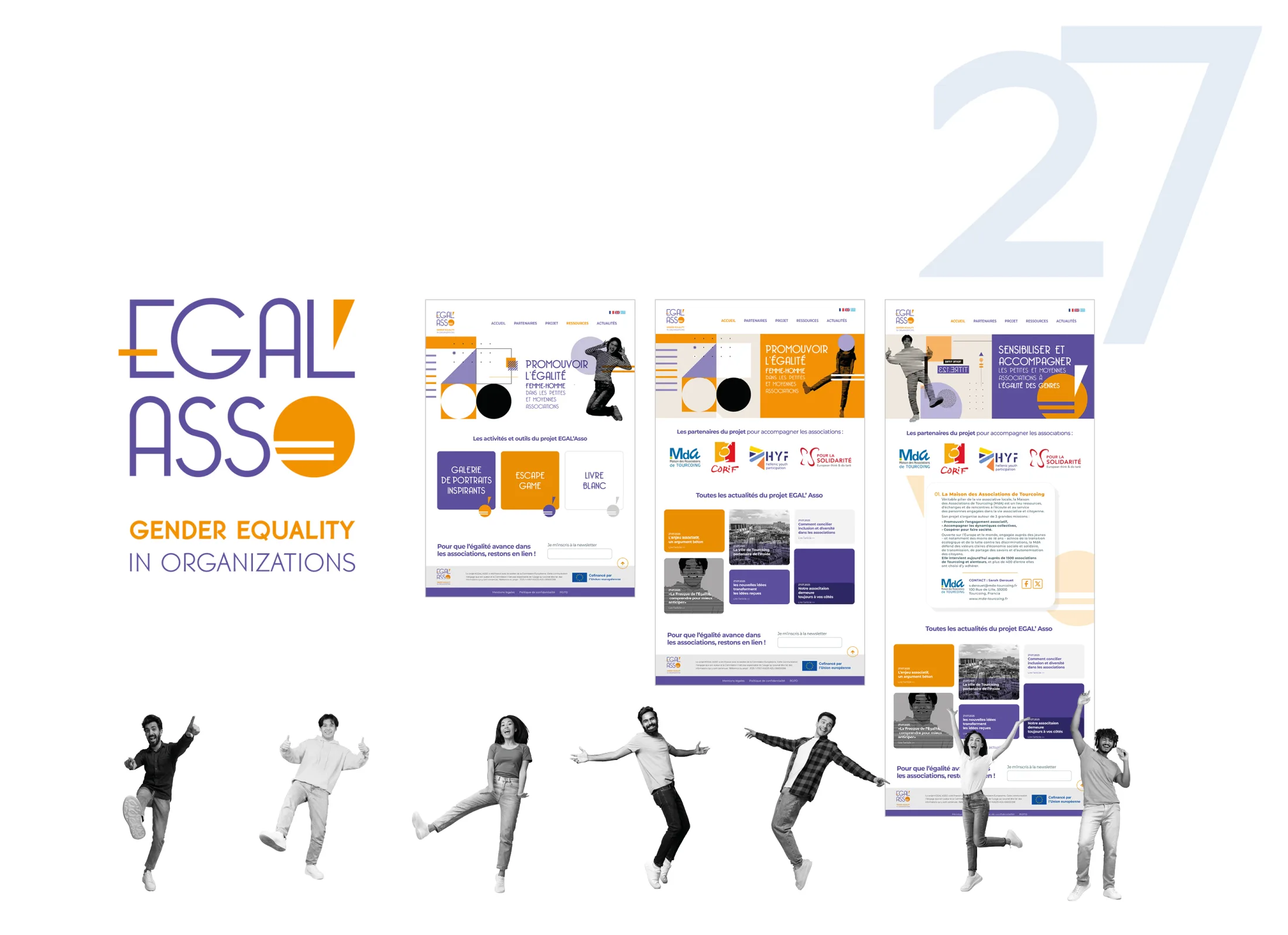 LA MAISON DES ASSOCIATIONS Tourcoing - Identité visuelle & Plateforme Web EGAL'ASSO