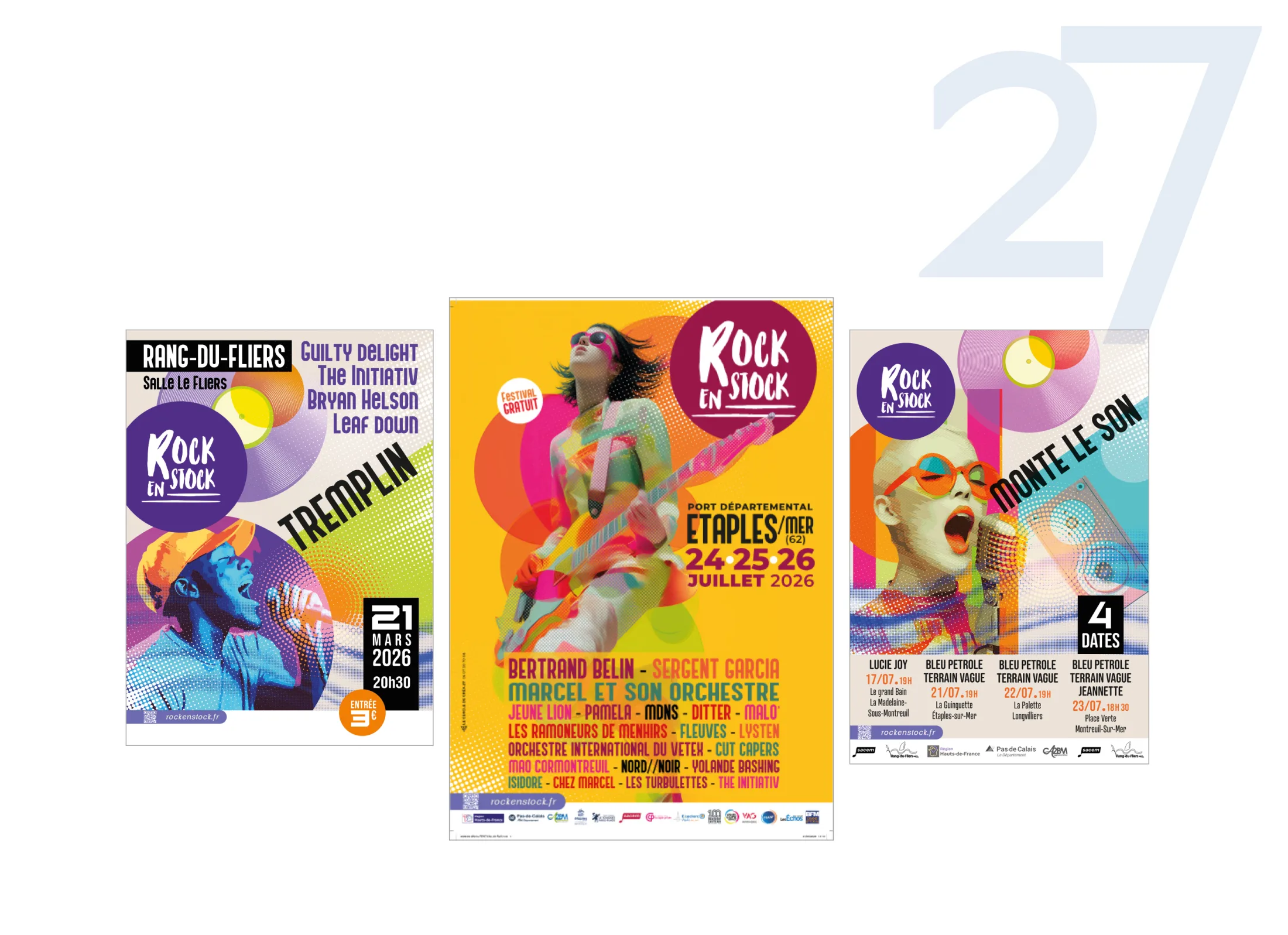 Affiches Festival Rock en Stock Étaples